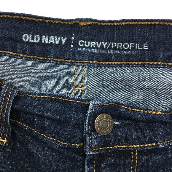 Old Navy Women's Jeans Curvy Bootcut Mid Rise Stretch size 10 length 30" - Picture 3 of 9